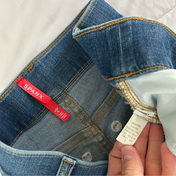 Spanx Seamed Front Wide Leg Jean large - Picture 11 of 11